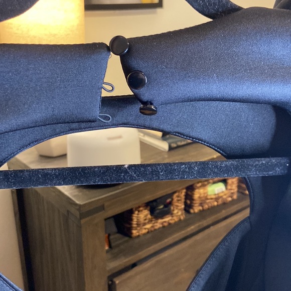 Size 10 Black Puffer Sleeve Fitted Dress ASOS Design - Picture 4 of 6